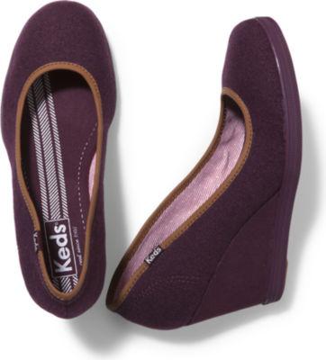 Keds Damsel Wedge Wool Wine