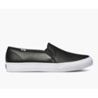 Keds Double Decker Perf Leather Black, Size 7m Women Inchess Shoes