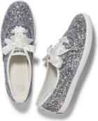 Keds X Kate Spade New York Champion Glitter Crystal Silver Multi, Size 5m Women Inchess Shoes