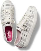 Keds Kickstart Baja Stripe Cream, Size 7m Women Inchess Shoes