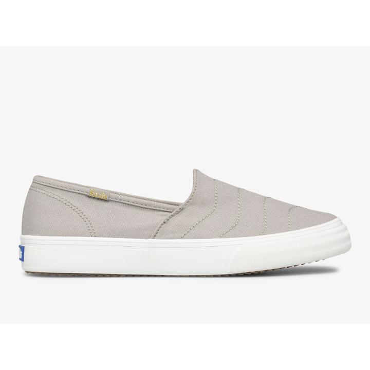 Keds Double Decker Wave Canvas Grey, Size 8.5m Women Inchess Shoes