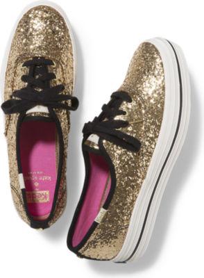 Keds Kate Spade New York Champion Triple Glitter Gold Glitter