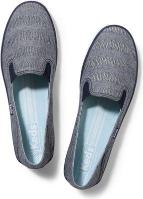Keds Crashback Chambray Stripe Peacoat Navy