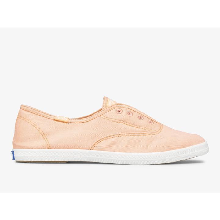 Keds Chillax Twill Peach, Size 9.5m Women Inchess Shoes