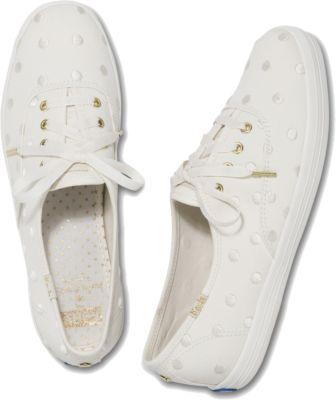 Keds X Kate Spade New York Champion Pristine Dancing Dot, Size 5.5m Women Inchess Shoes