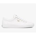 Keds Jump Kick Leather White Gold, Size 11m Women Inchess Shoes