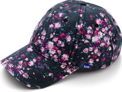 Keds Canvas Baseball Cap Black Frost Floral