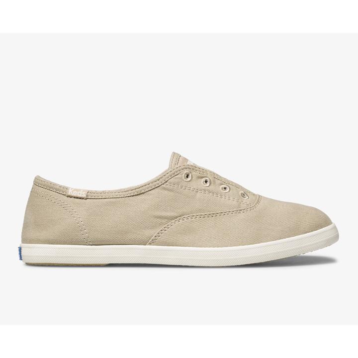 Keds Chillax Seasonal Washable. Taupe, Size 9m Women Inchess Shoes