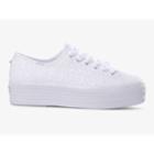 Keds Triple Up Sequins White, Size 9m Women Inchess Shoes