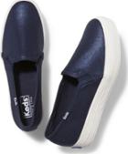 Keds Triple Decker Metallic Canvas Peacoatnavy, Size 5m Women Inchess Shoes