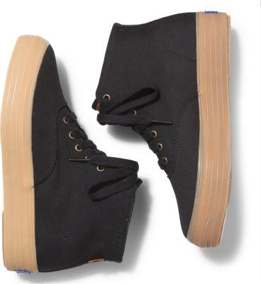 Keds Triple Hi Black, Size 5m Women Inchess Shoes