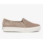 Keds Triple Decker Suede Taupe, Size 7.5m Women Inchess Shoes