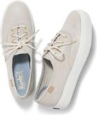 Keds Triple Pretty Leather Ivory, Size 5m Women Inchess Shoes
