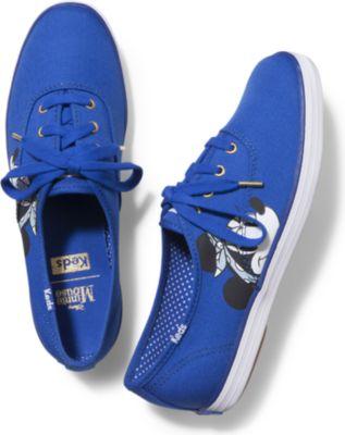 Keds X Minnie Mouse Champion Blue, Size 4m Women Inchess Shoes