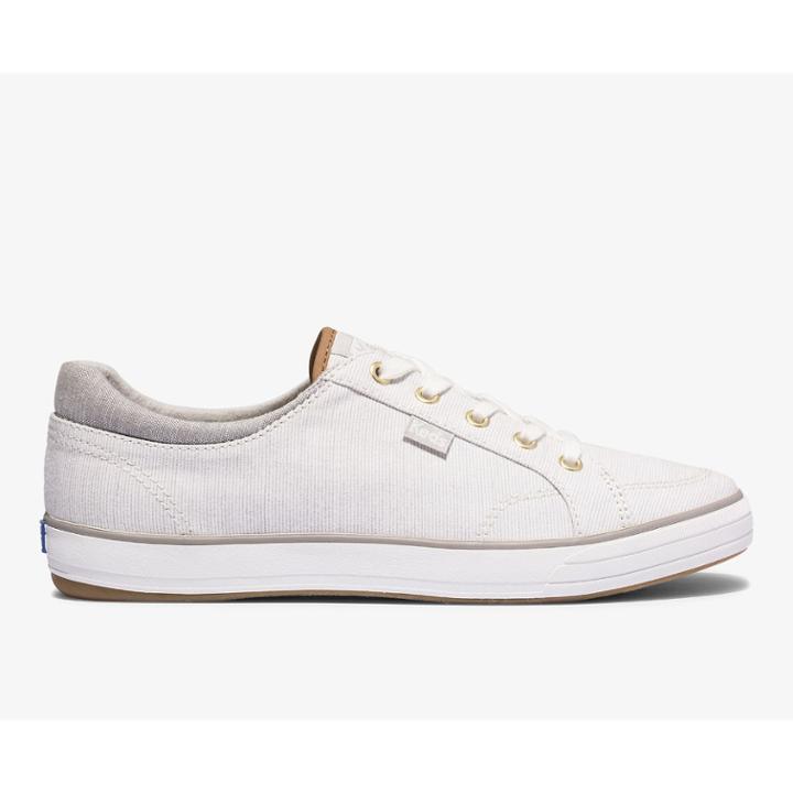 Keds Center Ll Subtle Stripe Gray, Size 9m Women Inchess Shoes