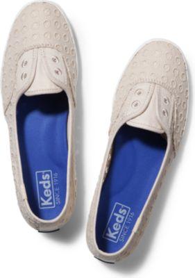 Keds Chillax Mini Eyelet Mesh Natural, Size 5m Women Inchess Shoes