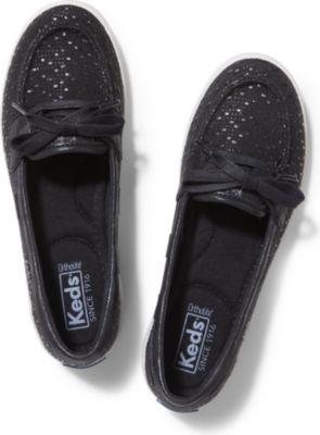 Keds Glimmer Fall. Black Woven, Size 5m Women Inchess Shoes
