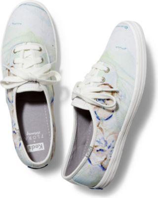 Keds X Flora Stationery Champion Floral Blue Floral