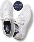 Keds Triumph Perf White Blue, Size 6m Women Inchess Shoes
