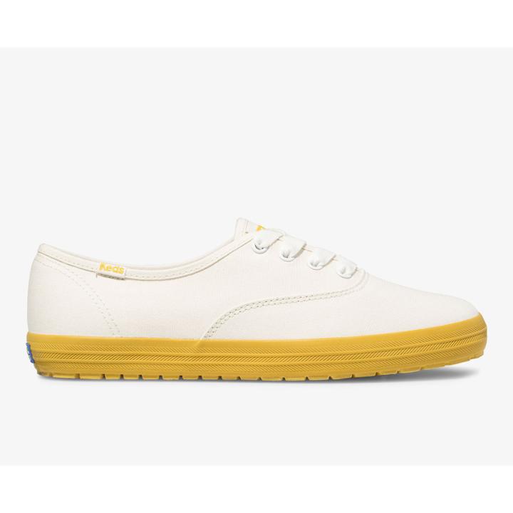 Keds Champion Trx Cream Lemon Curry, Size 5.5m Women Inchess Shoes