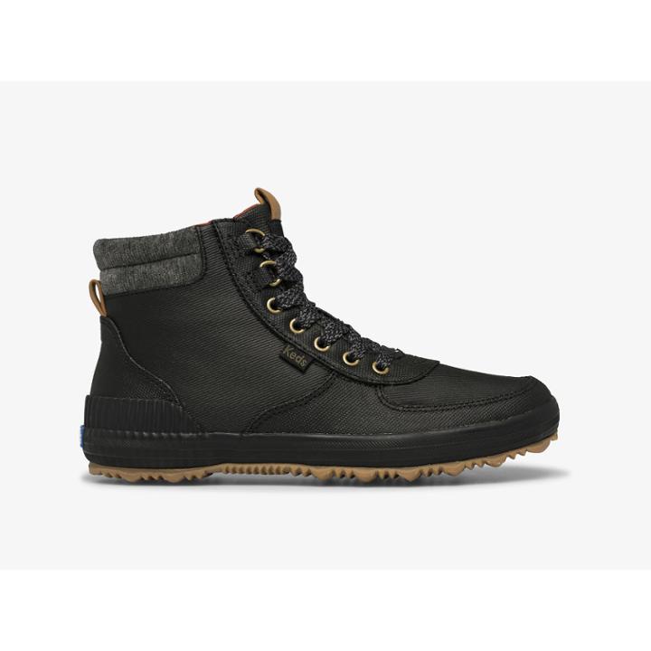 Keds Scout Boot Iii Splash Canvas W/ Thinsulate&trade; Black, Size 8m Women Inchess Shoes