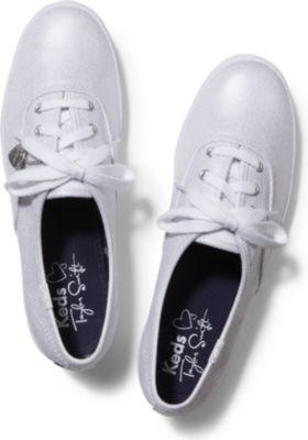 Keds Taylor Swift Inchess Champion Metallic Canvas White, Size 5m Women Inchess Shoes