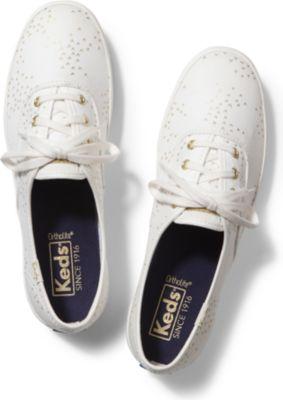 Keds Champion Mini Bird Cream Gold, Size 5m Women Inchess Shoes