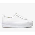 Keds Triple Up Leather White, Size 6m Women Inchess Shoes