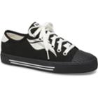 Keds Crew Kick Wave Canvas Black Black, Size 9.5m Women Inchess Shoes