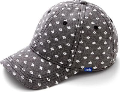 Keds Canvas Baseball Cap Black Native Dot