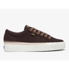 Keds Jump Kick Duo Vegan Soft Buck Burgundy, Size 9.5m Women Inchess Shoes