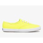 Keds Champion Canvas Neon Washable Neon Yellow, Size 9m Women Inchess Shoes