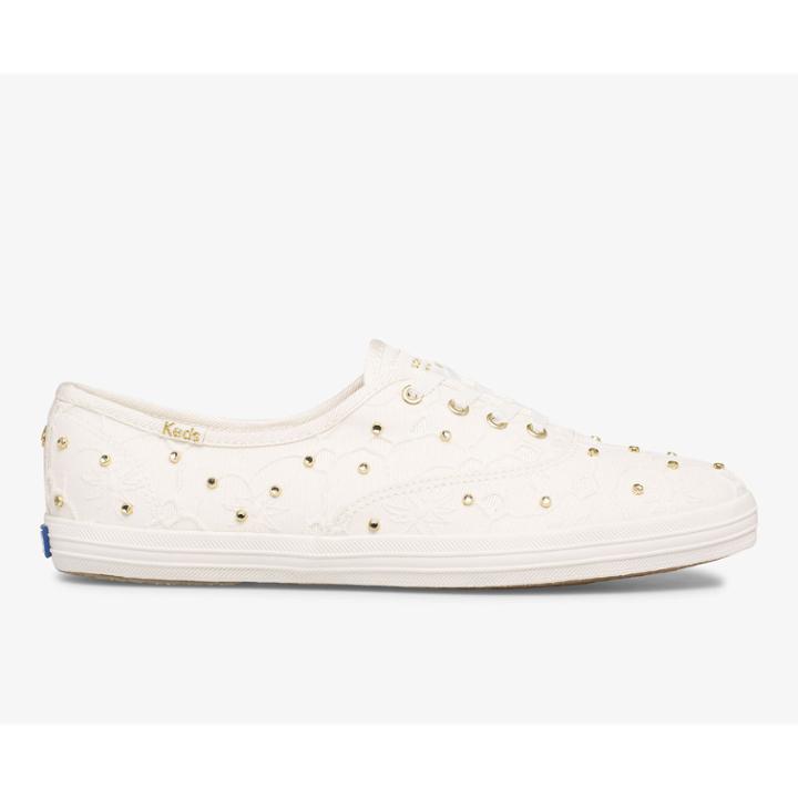 Keds X Kate Spade New York Champion Bridal Lace White, Size 7m Women Inchess Shoes