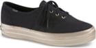 Keds Triple Shimmer Black Champagne, Size 5m Women Inchess Shoes