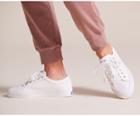 Keds Jump Kick Leather White Gold, Size 10m Women Inchess Shoes