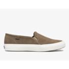 Keds Double Decker Perf Suede Taupe, Size 9w Women Inchess Shoes