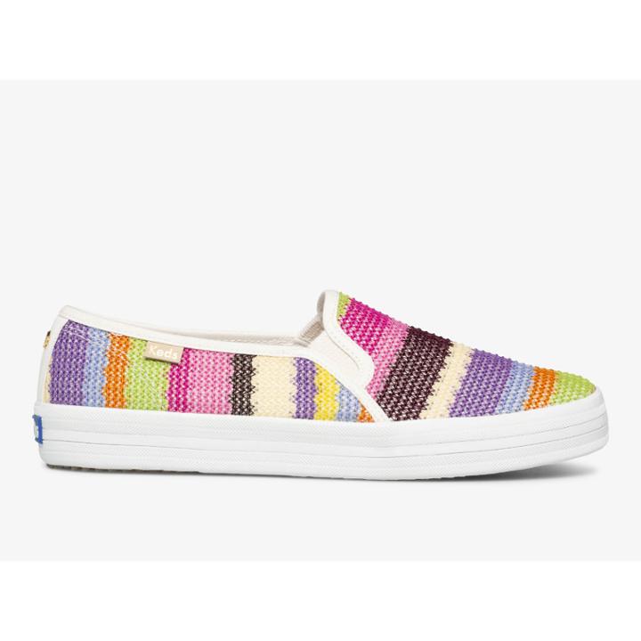 Keds X Kate Spade New York Double Decker Crochet Pink Multi, Size 8m Women Inchess Shoes