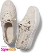 Keds Triple Vintage Crochet Ivory, Size 5.5m Women Inchess Shoes
