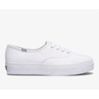 Keds Triple Feat. Organic Cotton White, Size 6m Women Inchess Shoes