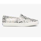 Keds X Kate Spade New York Double Decker Snake Leather Cream Black, Size 9m Women Inchess Shoes