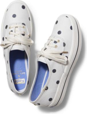 Keds Kate Spade New York Champion Triple Glitter Dot Cream / Navy