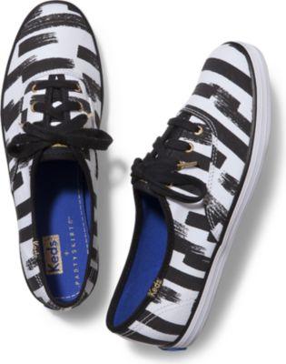 Keds X Partyskirts Champion White Black Stripe