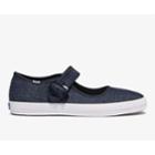 Keds Champion Mary Jane Eco Denim Indigo, Size 6.5m Women Inchess Shoes
