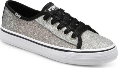 Keds Sugar Dip Double Up Sneaker Black / Silver Glitter Fade