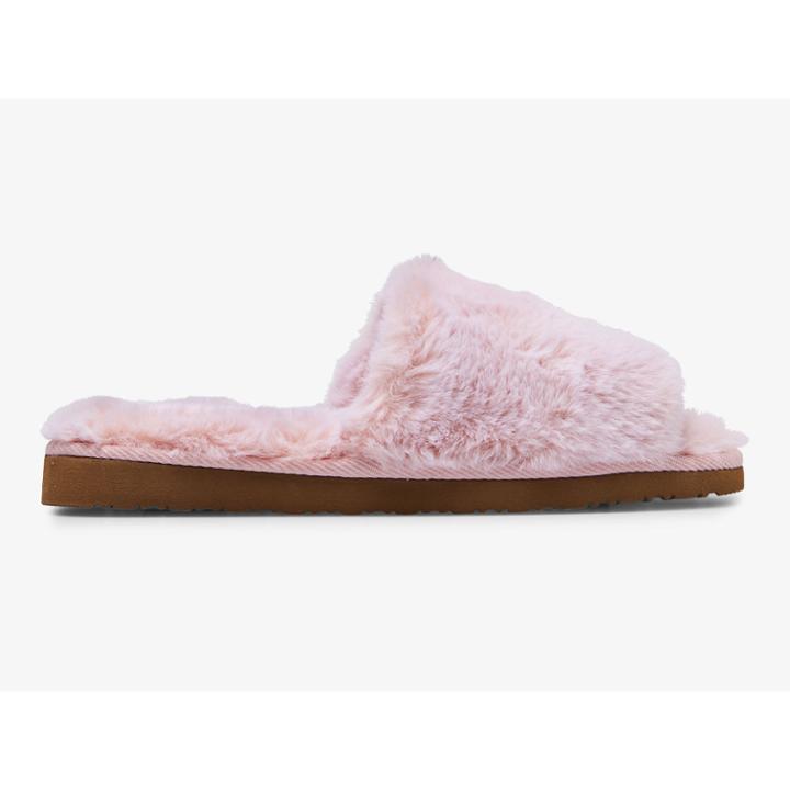 Keds Fuzzy Slide Slipper Blush, Size 7m Women Inchess Shoes