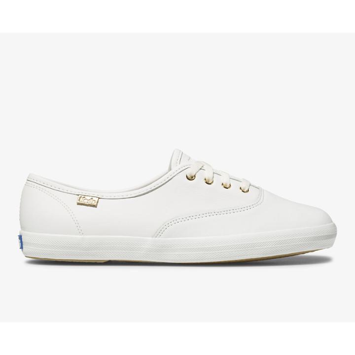Keds Champion Luxe Leather White, Size 7m Women Inchess Shoes
