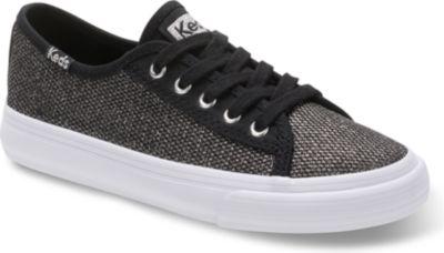 Keds Double Up Sneaker Black Mesh Sugar Dip, Size M Keds Shoes