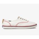 Keds Champion Pennant Leather Off White, Size 5.5m Women Inchess Shoes