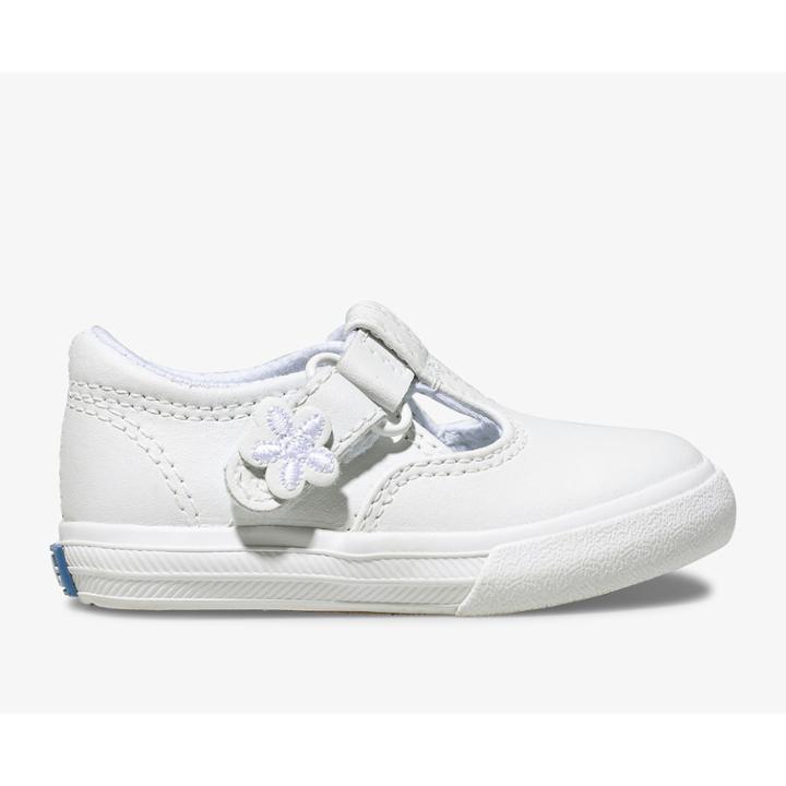 Keds Daphne T-strap Leather Sneaker White, Size 4.5w Keds Shoes