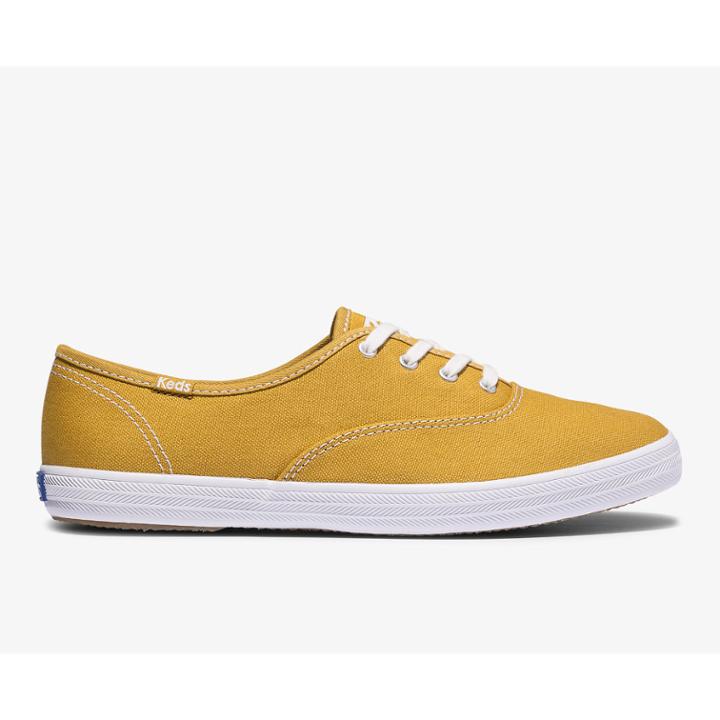 Keds Washable Champion Feat. Organic Cotton Harvest Gold, Size 7.5m Women Inchess Shoes